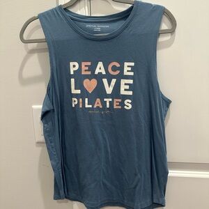 Spiritual Gangster Blue Muscle Tee with Motivational Print